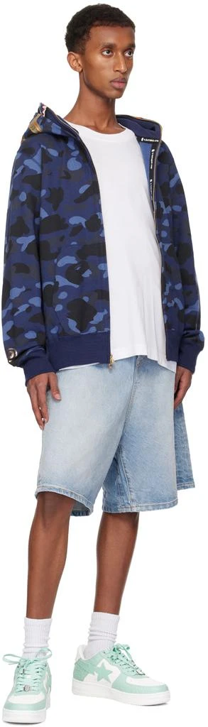Bape White & Blue Sta #4 M1 Sneakers 5