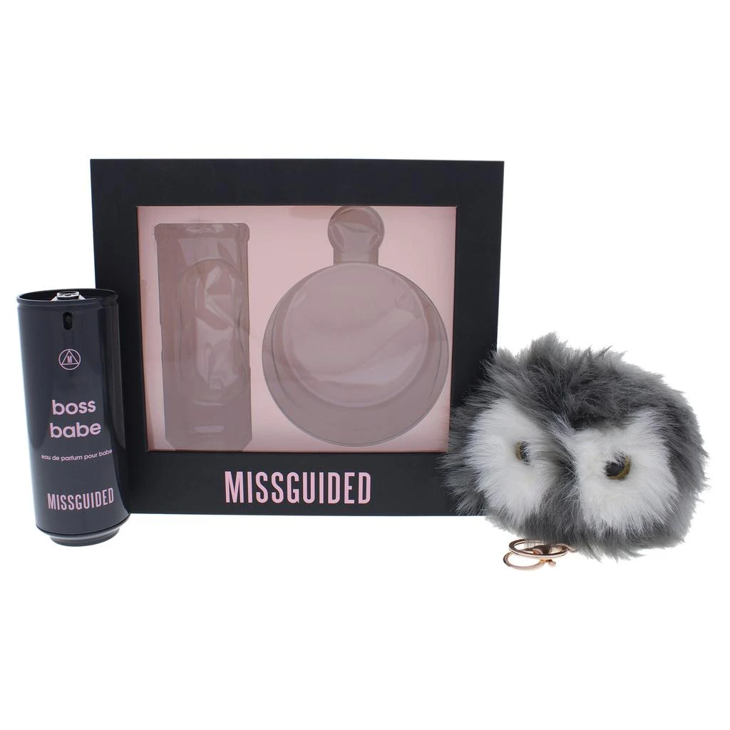 Missguided Boss Babe by  for Women - 2 Pc Gift Set 2.7oz EDP Spray, Pom Pom Keyring