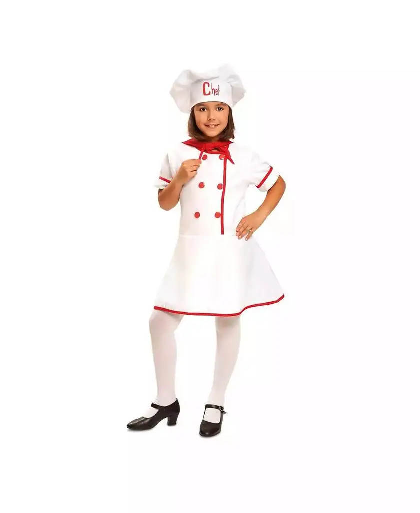 Dress Up America Kids Chef Dress, Scarf & Hat Costume Set