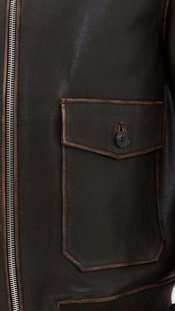 Officine Générale Cesario Lamb Vintage Leather Jacket 5