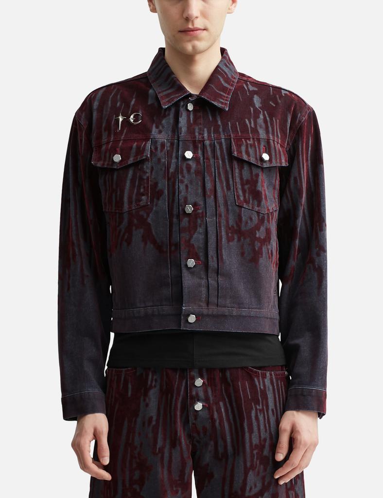 THUG CLUB サグクラブ Blood Lazered デニムジャケット ATtKBcBi6qxo.jpg?width=768