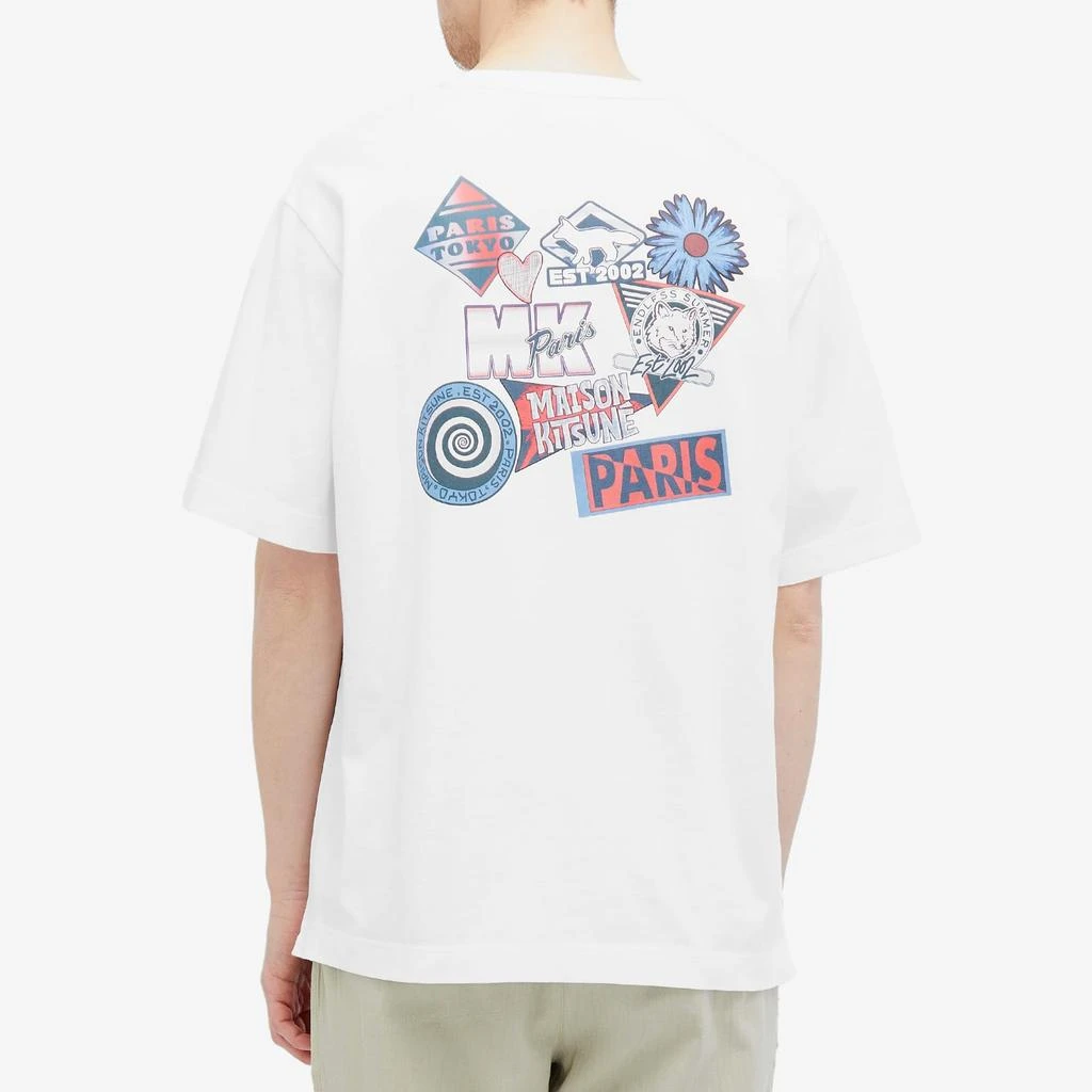Maison Kitsune Maison Kitsuné Surf Collage T-Shirt 3