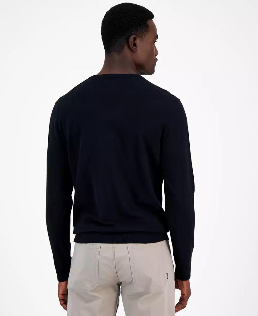 Alfani Men's Solid V-Neck Cotton Sweater, Created for Macy's