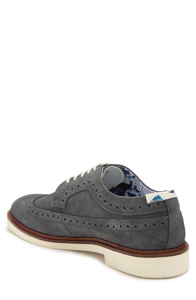 Paisley and Gray Fashion Wingtip Derby
