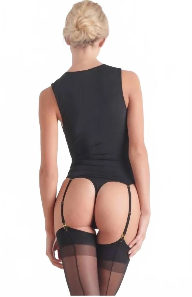 Maison Close Madame Reve Thong Bodysuit In Black 2
