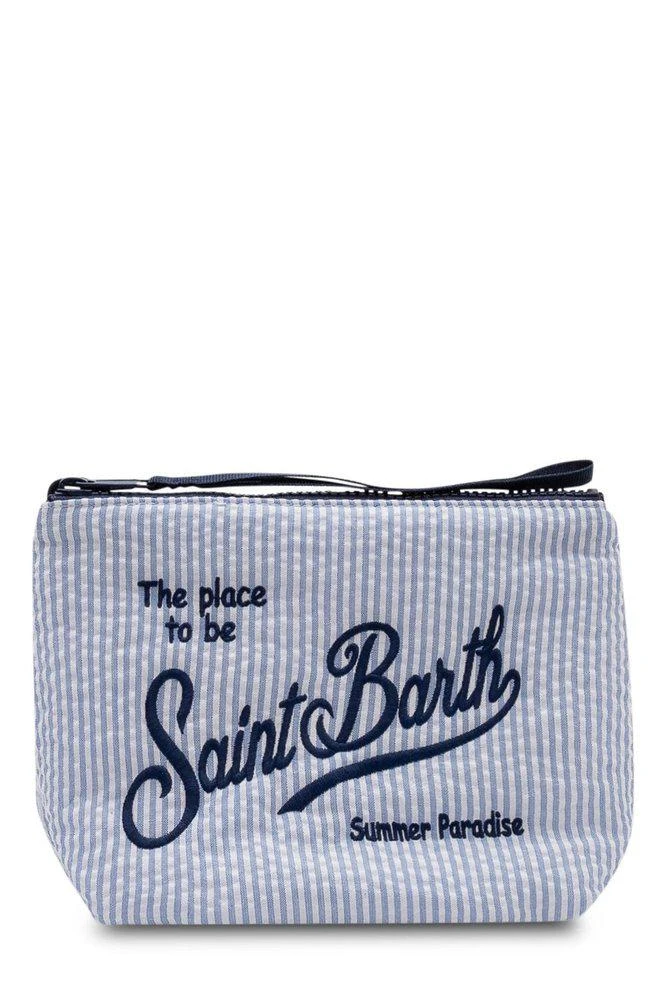 Mc2 Saint Barth Mc2 Saint Barth Zip-Up Embroidered Pouch