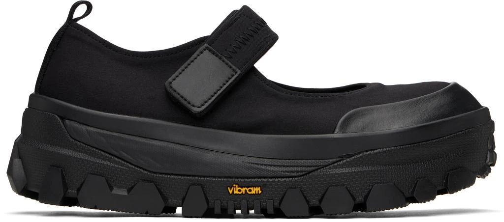 AMOMENTO Black Vibram Mary Jane Ballerina Flats 1