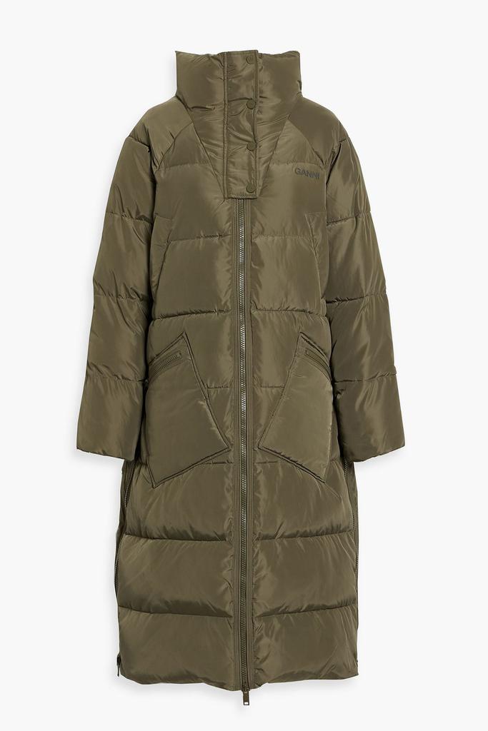 Ganni Quilted shell coat