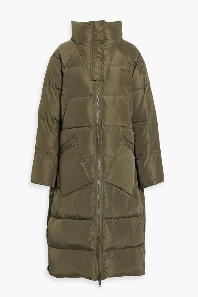 GANNI Quilted shell coat 1