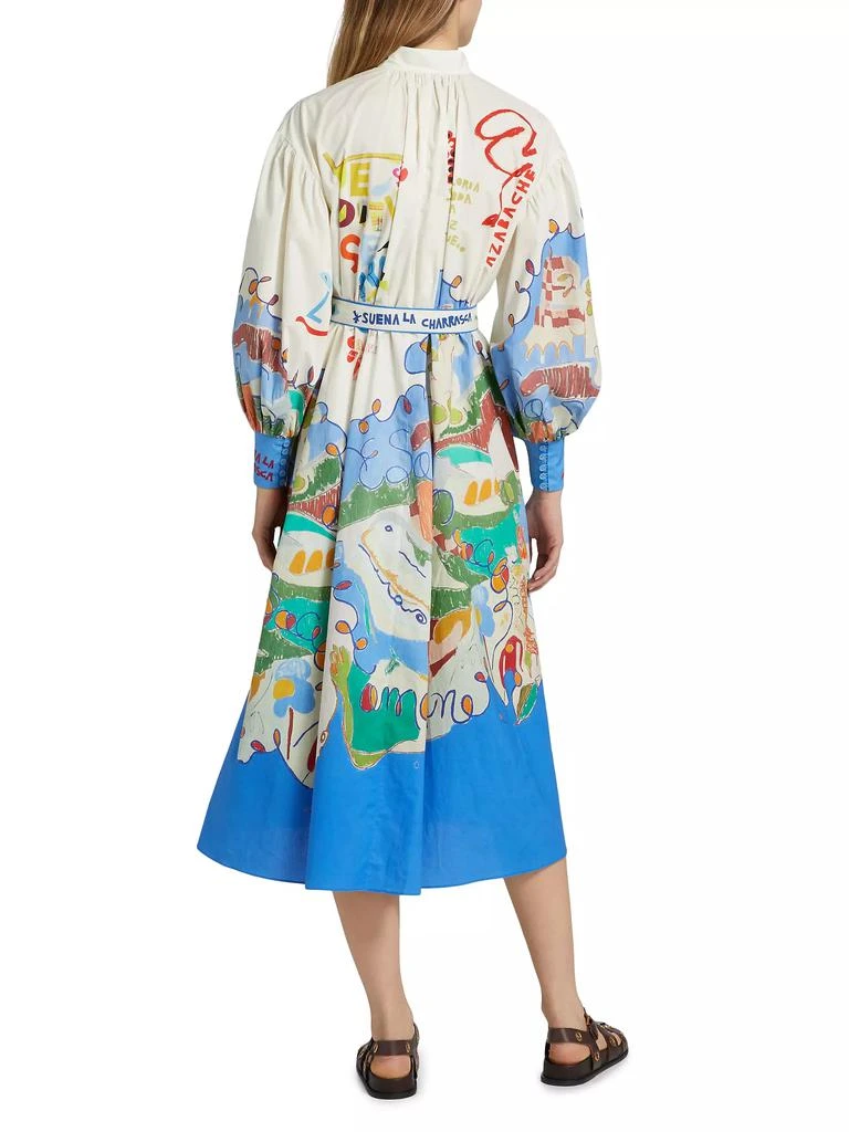 ALÉMAIS Nadia Graphic Cotton Shirtdress 5