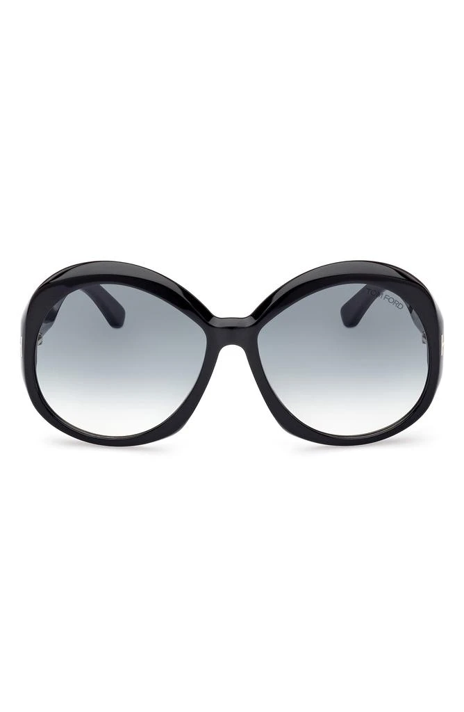 Tom Ford Annabelle 62mm Gradient Oversize Round Sunglasses 1