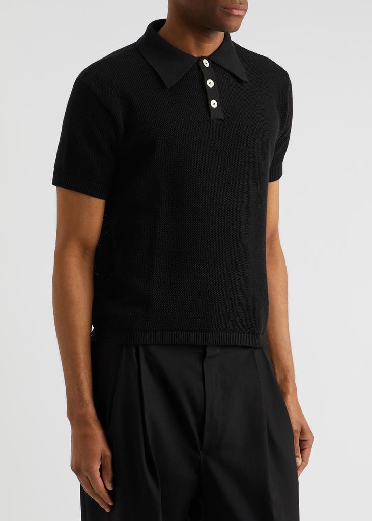 トップス second layer 23ss s/s open knit polo Open-knit cotton polo shirt – On Sale Now with Up to 50% Off