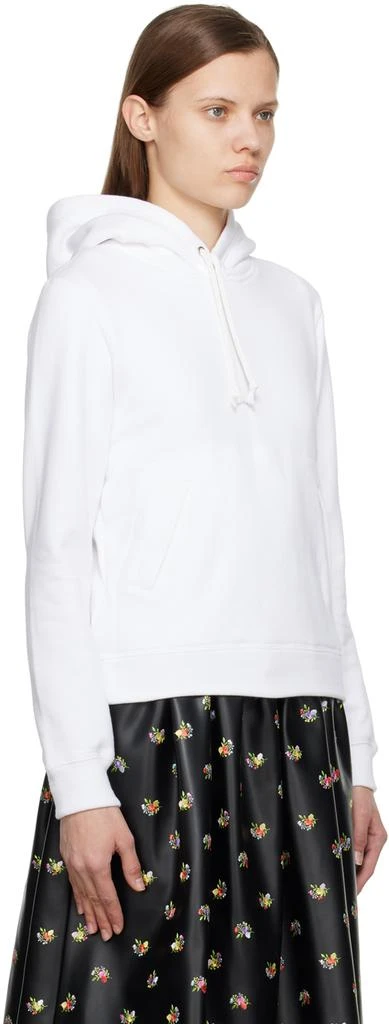 Comme des Garcons White Printed Hoodie 2