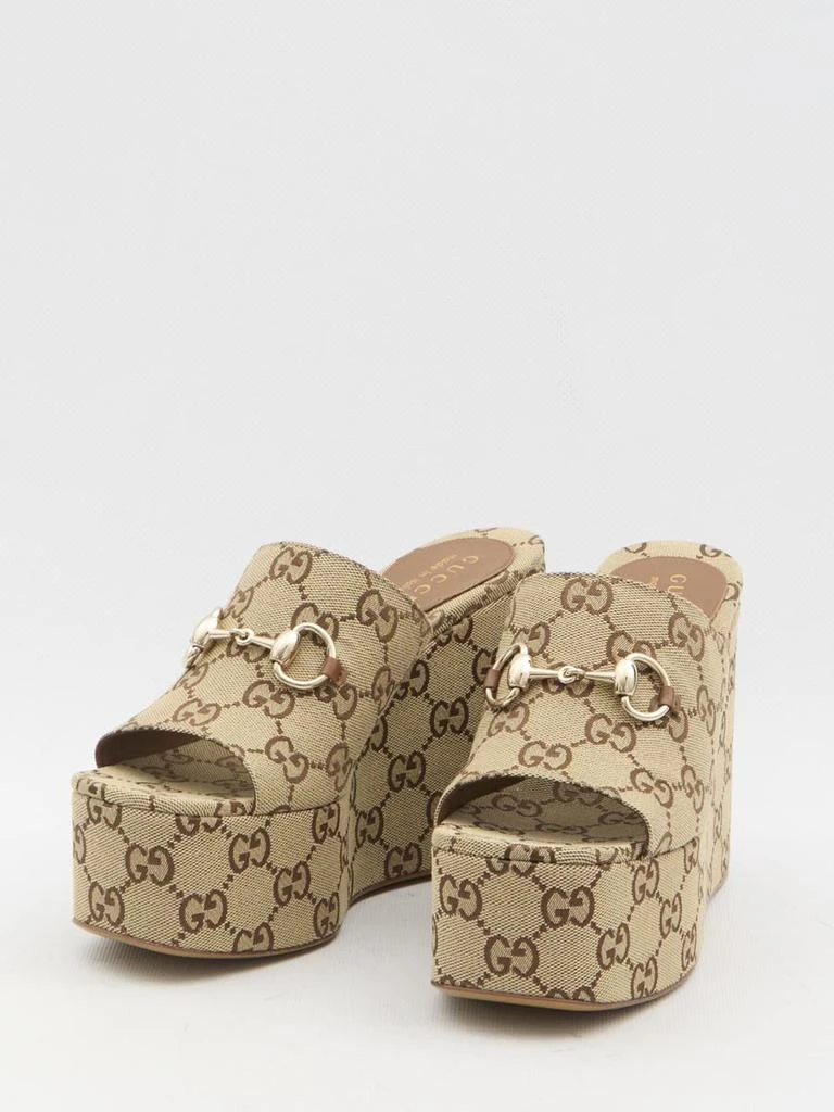 Gucci Gg Wedge Sandals 2