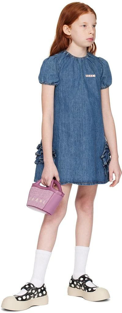 Marni Kids Purple Tropicalia Micro Tote 4