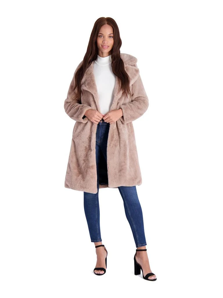 Avec Les Filles Womens Faux Fur Plush Faux Fur Coat 1