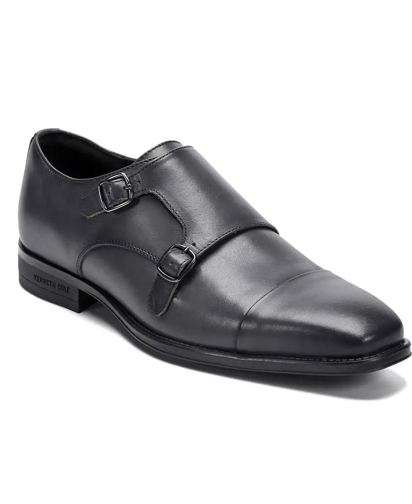 Kenneth Cole Men's Charles Leather Double Monk Strap Dress Shoes