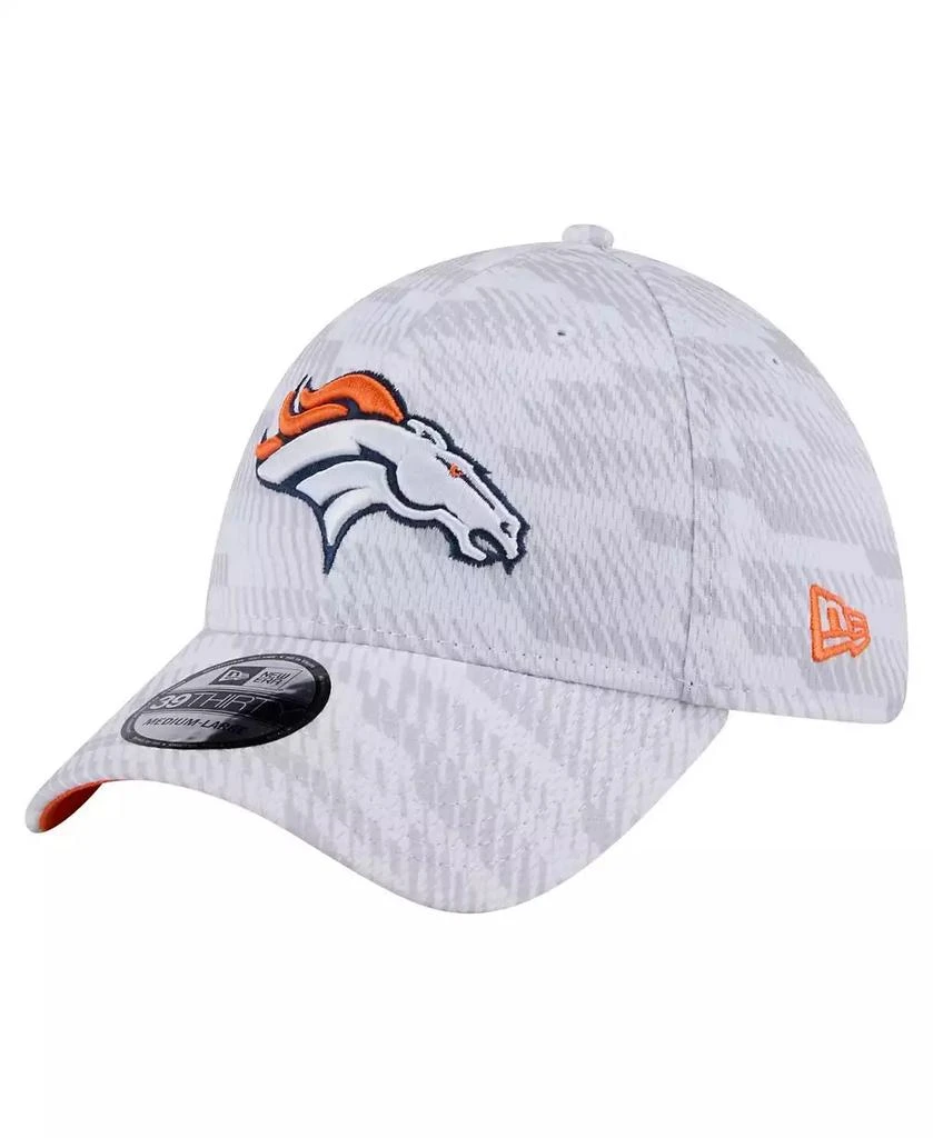 New Era Men's White Denver Broncos Gameday Graded 39THIRTY Flex Hat 1
