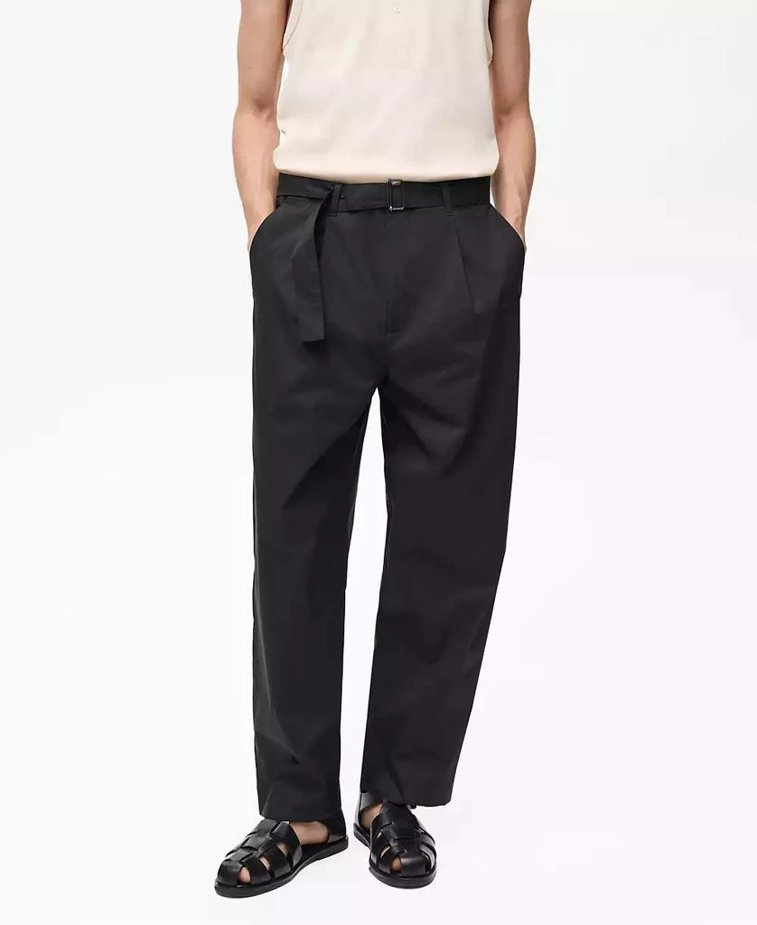 Mango Men's Relaxed Technical Pants 1
