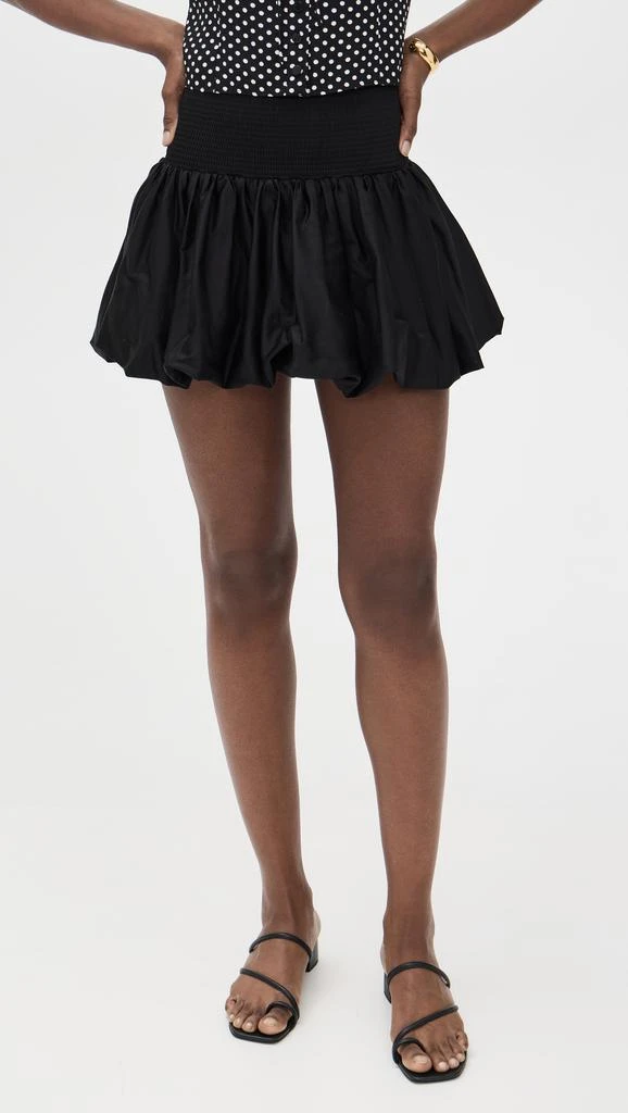 Alice + Olivia Arden Drop Smocked Waist Bubble Hem Mini Skirt 6
