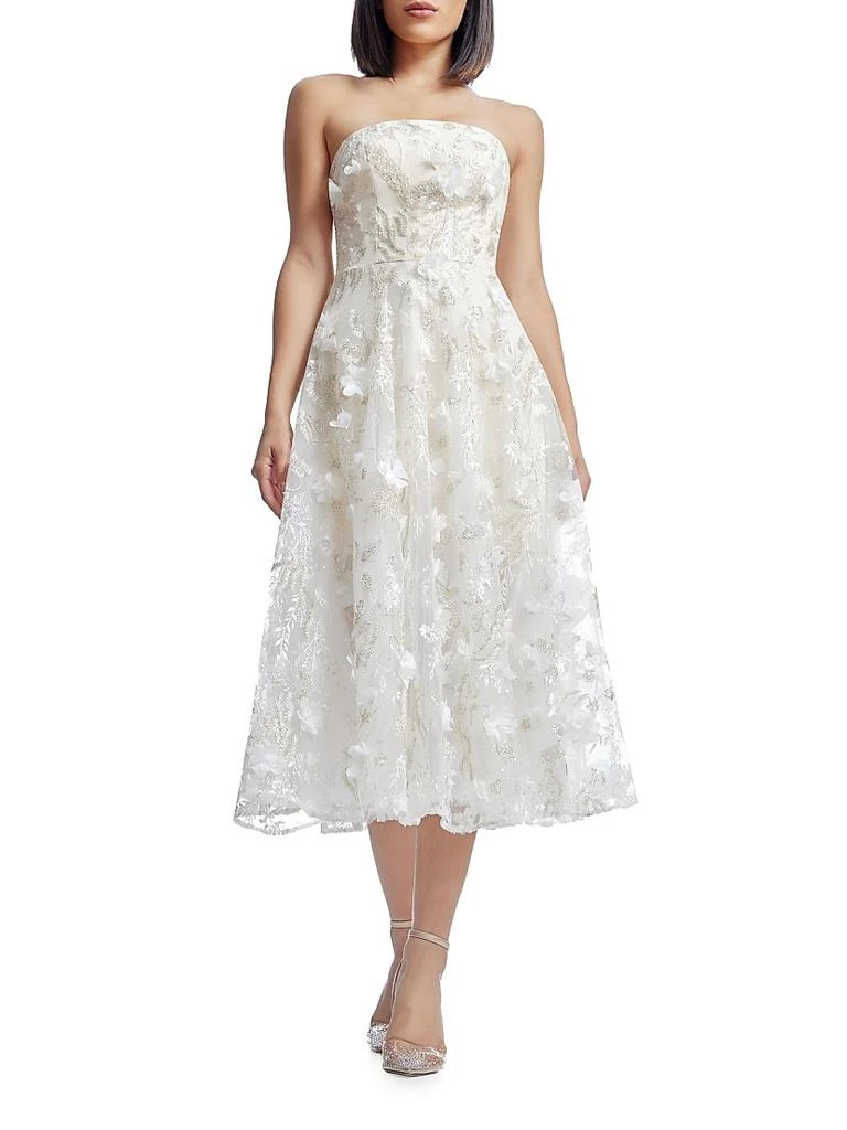 Dress The Population Kailyn Floral Fit & Flare Midi-Dress 2