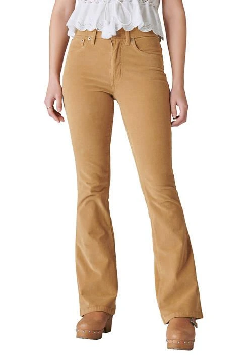 Lucky Brand Brand Womens High Rise Corduroy Pants 1