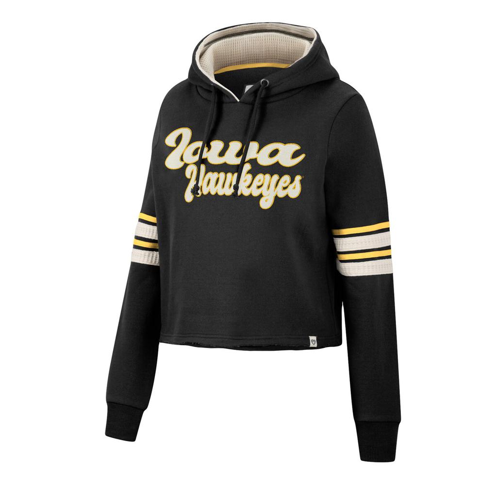 Colosseum Colosseum Iowa Retro Cropped Pullover Hoodie - Women's