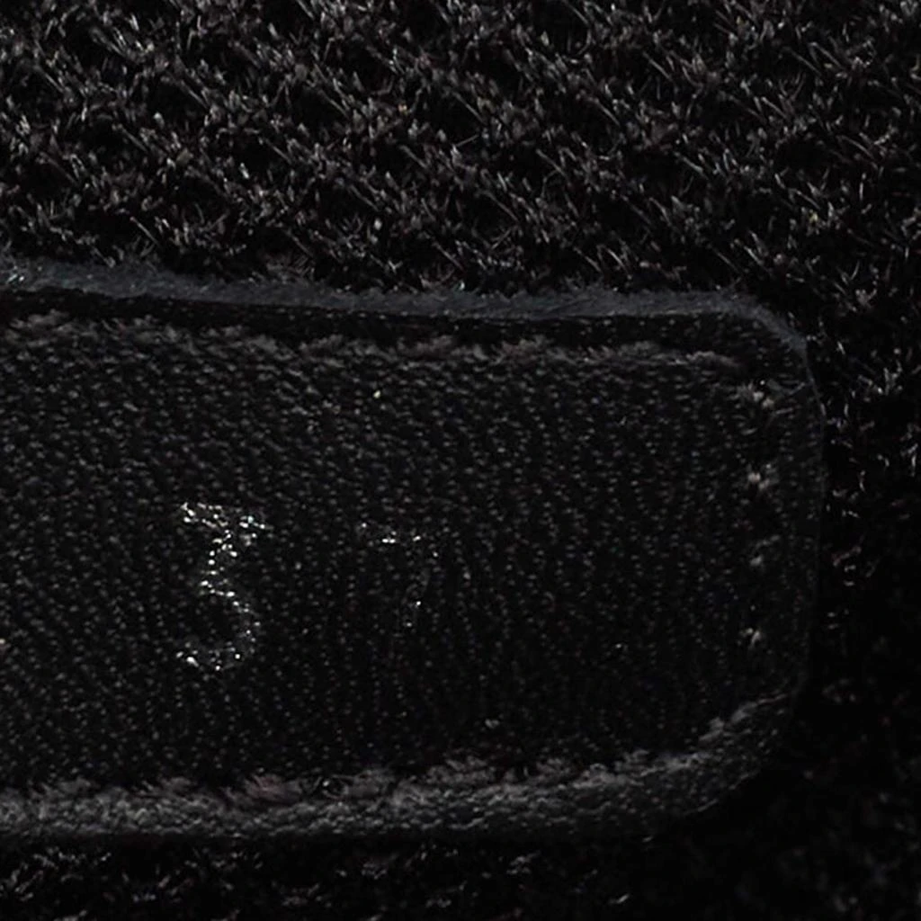 Chanel Chanel Black Mesh and Suede CC Low Top Sneakers Size 37 8