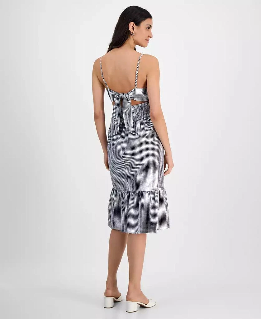 Kingston Grey Juniors' Gingham Tie-Back Midi Dress 5
