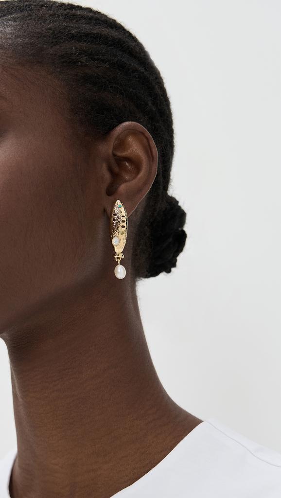 Lizzie Fortunato Sardina Pearl Earrings