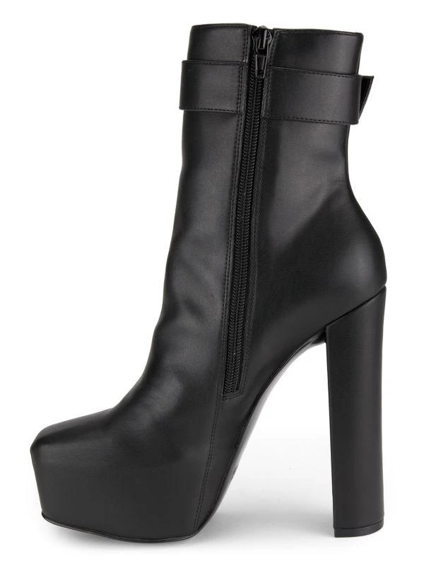 140MM Hurley Faux Leather Platform Boots – On Sale Now with Up to