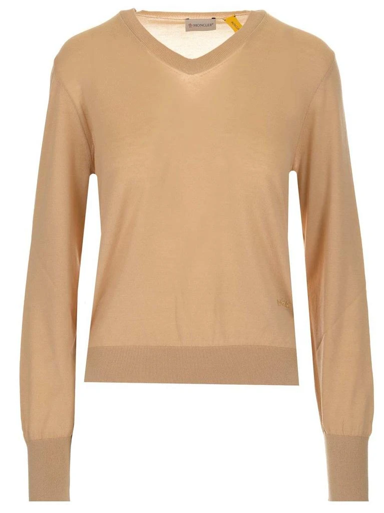 Moncler Moncler 1952 V-Neck Knitted Jumper 1