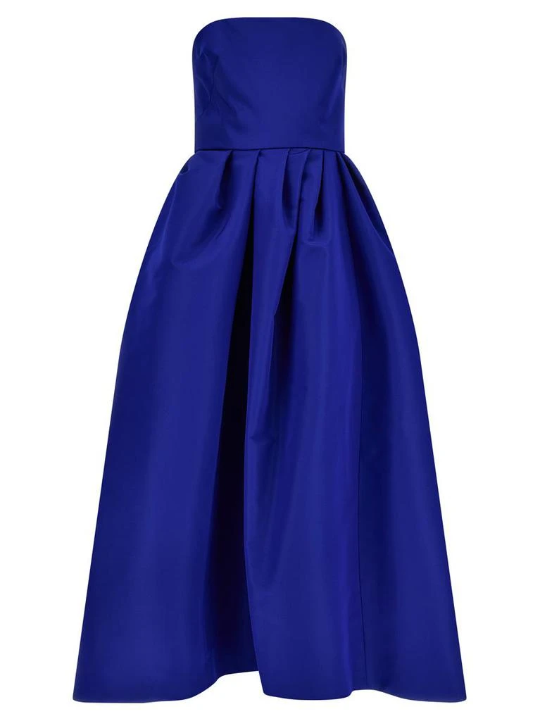 carolina herrera silk dress Silk midi dress in black - Carolina Herrera