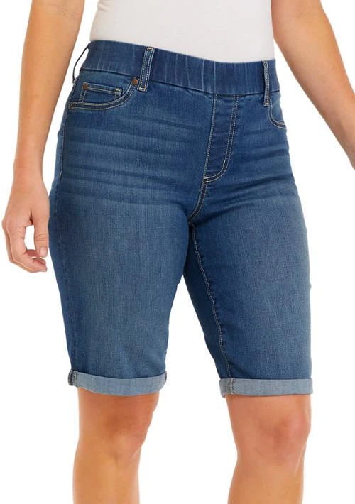 Kim Rogers® Rogers Womens Denim Bermuda Shorts 1