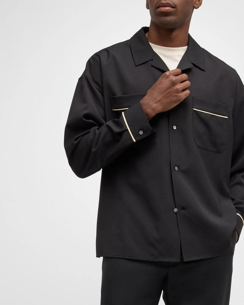 FRAME Men's Piped Pajama Shirt 6
