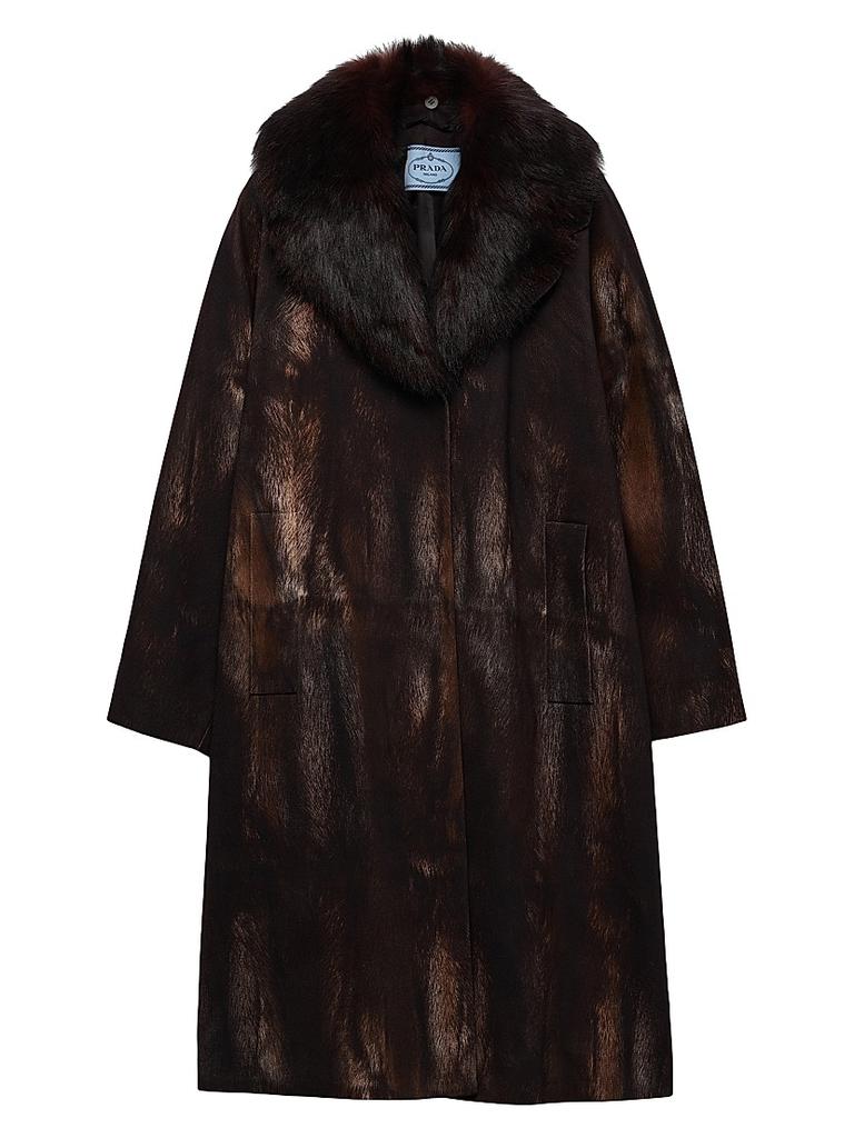 Prada Printed Cotton Single-Breasted Coat - Coats - Compare