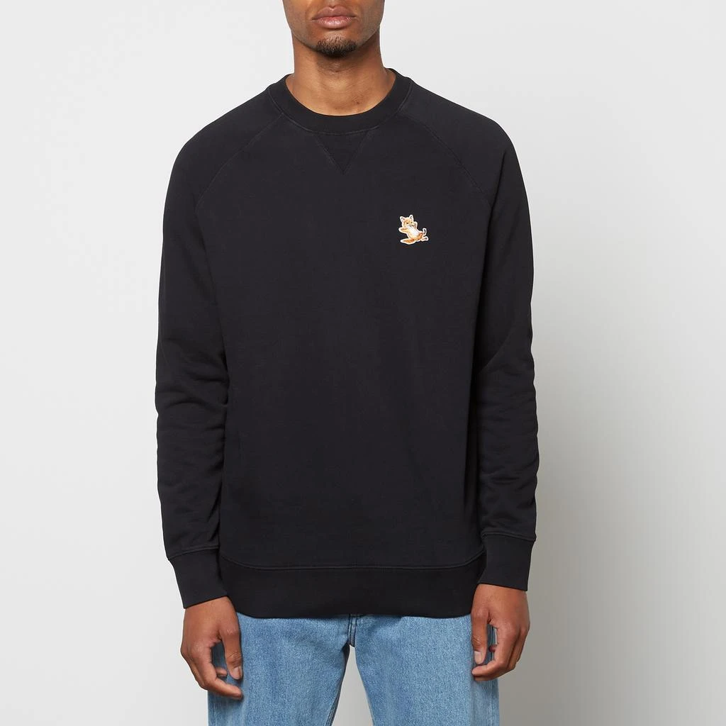 Maison Kitsune Unisex Chillax Fox Patch Classic Sweatshirt - Black 1