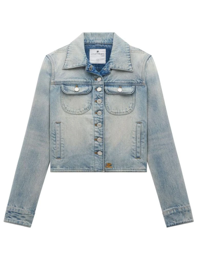 Courrèges Light Blue Cotton Denim Jacket