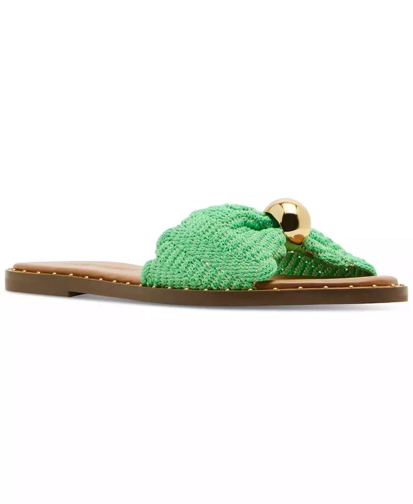 Steve Madden Women's Dipsy Knotted Embellished Slide Sandals 1