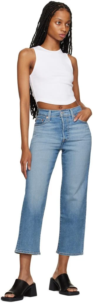 Levi's Indigo Ribcage Jeans 4