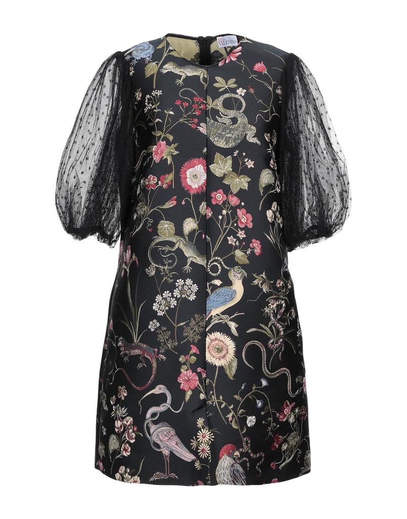 RED VALENTINO★Pussy-bow tiered glittered tulle mini dress REDVALENTINO Pussy-bow ruffled glittered tulle mini dress