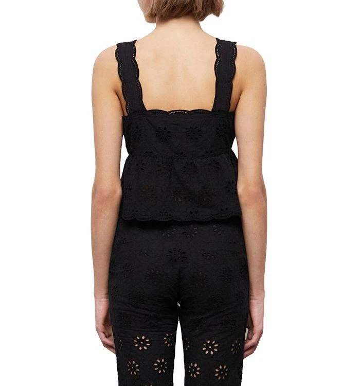 The Kooples Floral Embroidered Peplum Top 2