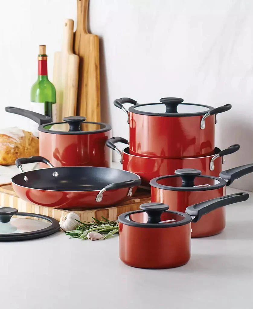 Tramontina Porcelain Enamel Heavy Gauge Aluminum Non Stick 11 Piece Cookware Set 5