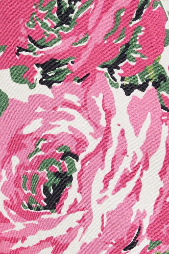 Carolina Herrera Floral-print cotton-blend poplin midi dress 4