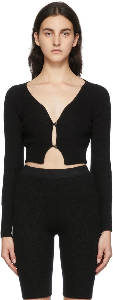 JACQUEMUS Black La Montagne 'Le Cardigan Alzou' Cardigan 1