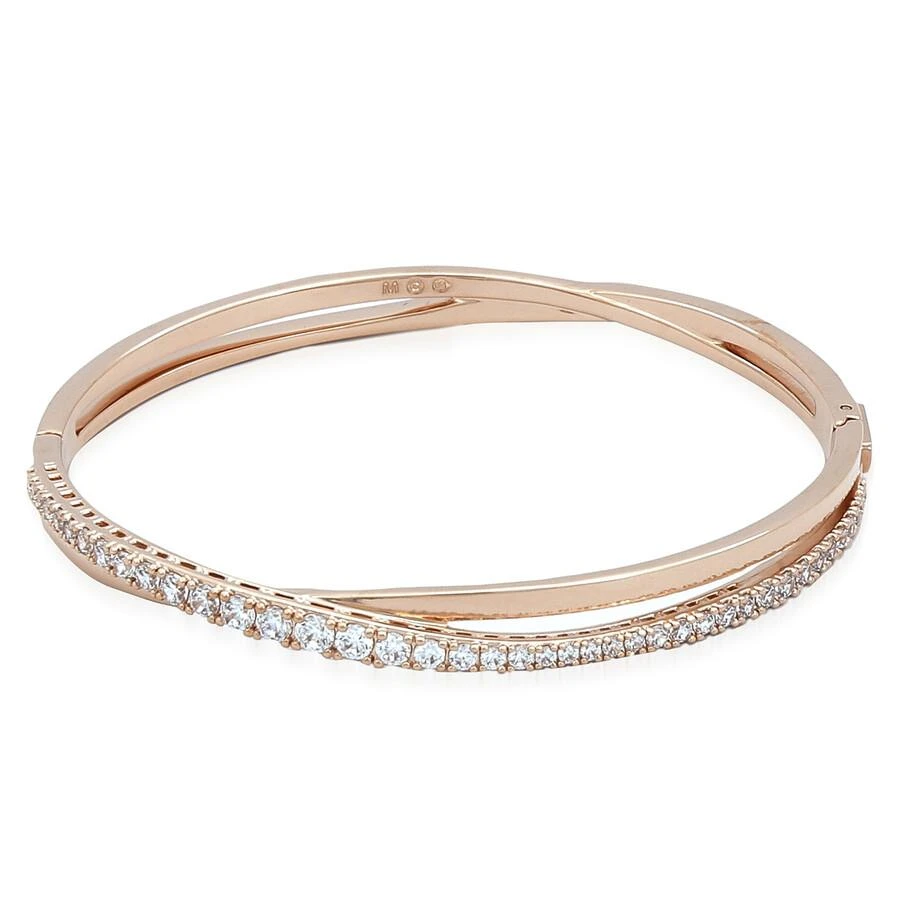Swarovski Twist Bracelet White Rose Gold Tone Plated 1