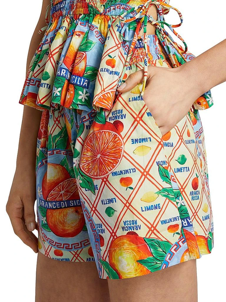 Damson Madder Arancia Print Drawstring Shorts 6