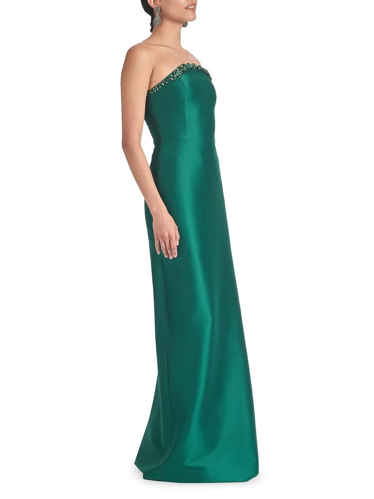 Sachin 
Babi Preston Satin Column Gown 3