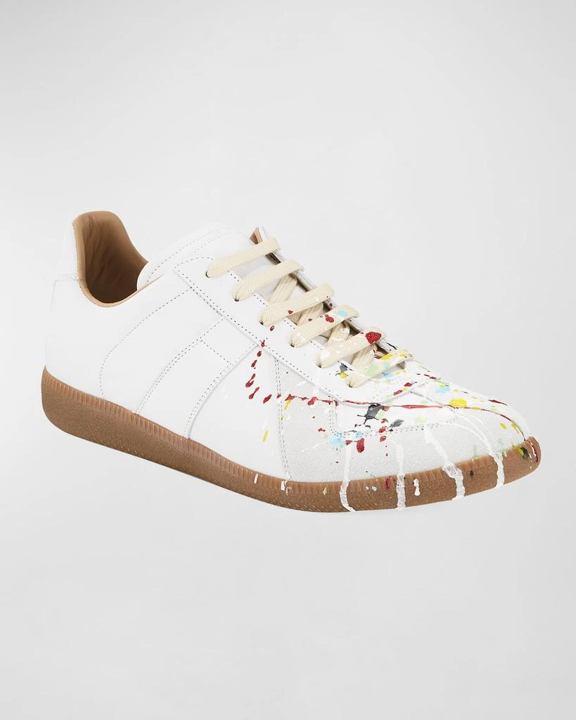 MAISON MARGIELA Men's Replica Paint-Splatter Sneakers 4