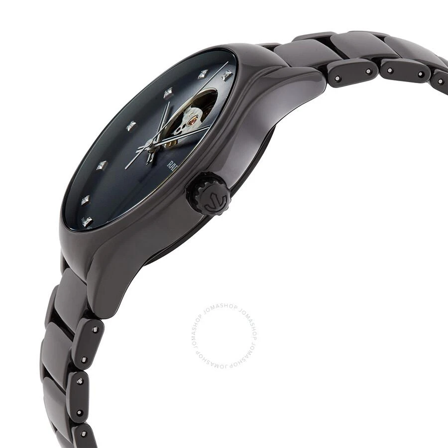 Rado True Round Secret Diamonds Automatic Black Dial Unisex Watch R27107732 2